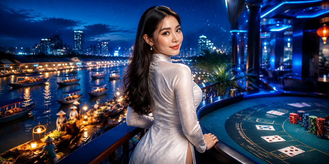 Người chơi baccarat tại Cần Thơ trong trang phục áo dài truyền thống Việt Nam