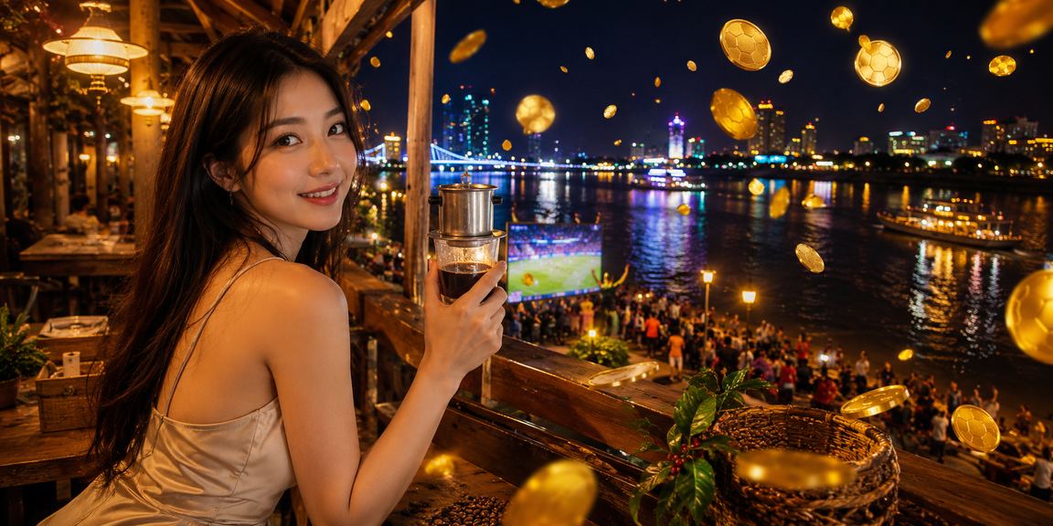 Không gian cá cược sôi động tại sòng bài Việt Nam buổi tối
